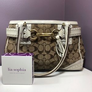 Coach Signature C Carryall Bag plus FREE jewelry!